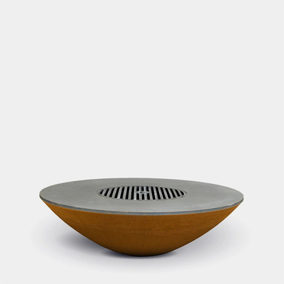2.0-3.0 มม. หนากลางแจ้ง Corten Steel Fire Bowl Metal Camping Fire Pit Prerusted