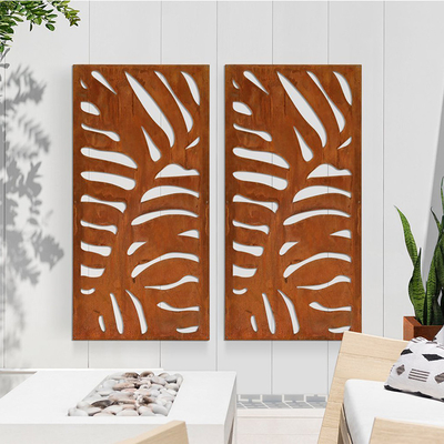 แผงหน้าจอเหล็ก Corten ตกแต่งบ้านเกรดสูงในร่มกลางแจ้ง