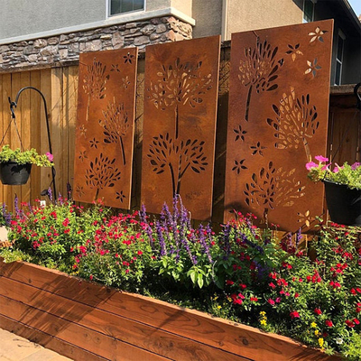 SGS Certified Metal Garden Products หน้าจอเหล็กขึ้นสนิมปรับแต่งได้