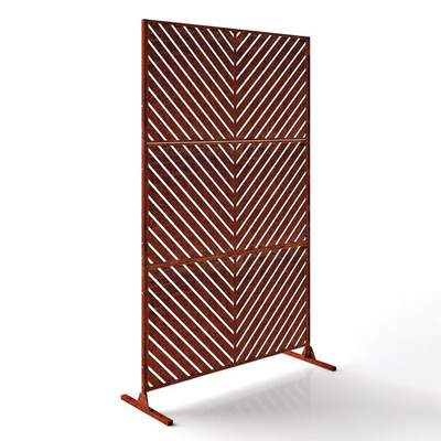 ผนังกั้นห้อง Corten Steel Garden Screen ที่ปรับแต่งได้