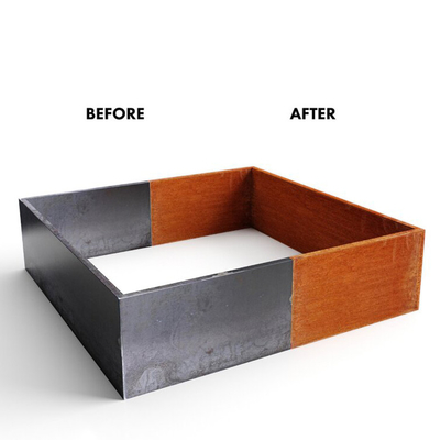 เตียงสวนยกเหล็ก TUV Corten 65l * 65w * 30h ซม. ทาสีเอง