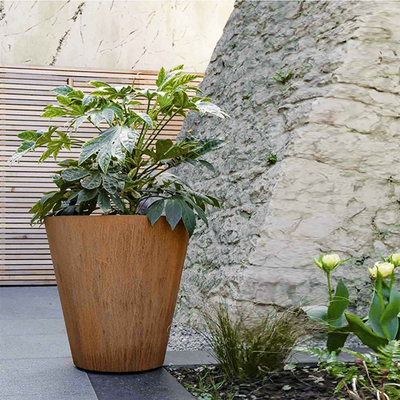 OEM ODM ชาวไร่โลหะกลางแจ้ง, กล่องชาวไร่โลหะสนิม Corten Steel