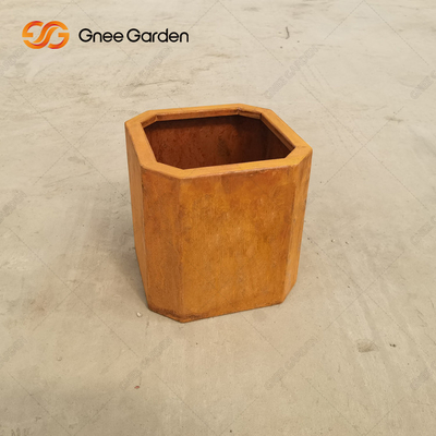 สวนกลางแจ้งภูมิทัศน์ Corten Steel Planter Box Rustic Weathering Resistant