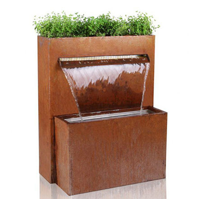 เครื่องประดับสวนโลหะน้ำตก Corten Steel แบบมัลติฟังก์ชั่นพร้อมชาวไร่