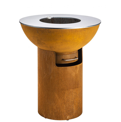 การย่างทำอาหาร Corten Steel Bbq Grill สำหรับครัวลานกลางแจ้ง