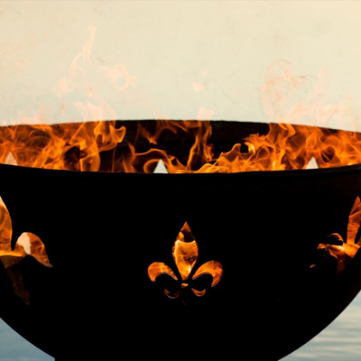 Corten Steel Outdoor Fire Pit Patio Garden ชามไฟ Rusty Fire Pit