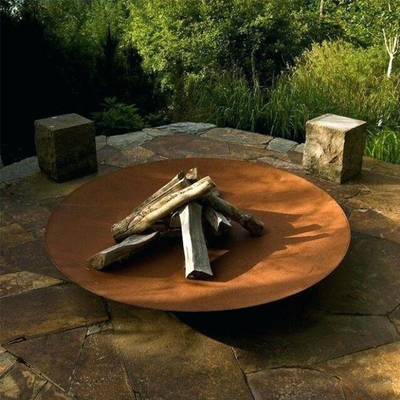 80cm Rusty Corten Fire Bowl Brazier กลางแจ้งสำหรับปาร์ตี้แคมป์ปิ้ง