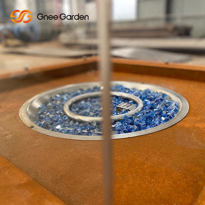 Table Top Steel Fire Pits เครื่องทำความร้อน Patio กลางแจ้ง Corten Steel Fire Pit