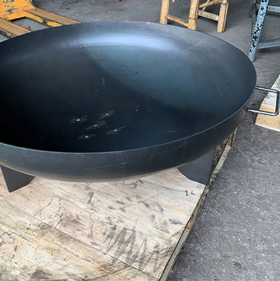 Firewood Fire Pit ประกอบเหล็กผุกร่อนแบบพกพา