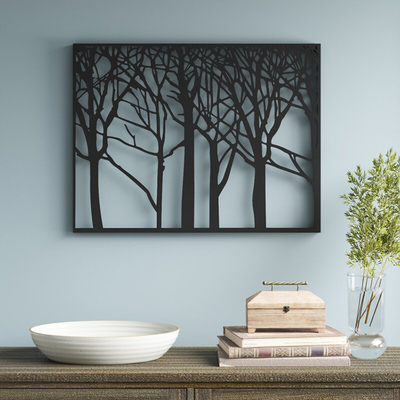29x38 นิ้ว Tree Of Life Artwork Metal Laser Cut For Garden