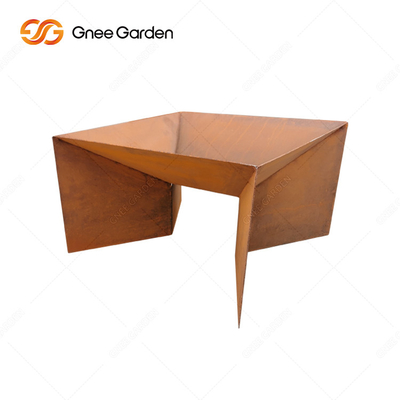 การออกแบบใหม่ Corten Steel Metal Pattern พับ Fire Pit