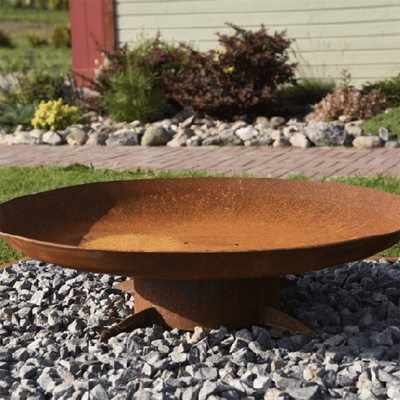 บ้าน โลหะ Corten Steel Fire Pit สำหรับสวนกลางแจ้ง