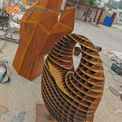 Corten เหล็ก คลาสสิก โลหะ ทอง สวน รูปปั้น เครื่องประดับ ประติมากรรม Statue