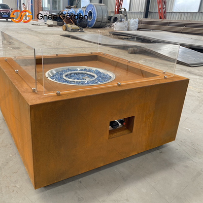 กลางแจ้งสนิม Corten Weathering Steel Fire Pit OEM ODM