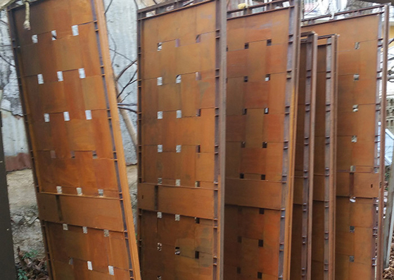 หน้าจอตัดเลเซอร์ตกแต่งความหนา 3 มม. Corten Steel Garden Panels SGS