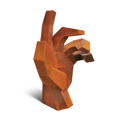 เครื่องประดับสวนโลหะสนิม 175 ซม. ประติมากรรมเหล็ก Corten สำหรับตกแต่งสวน