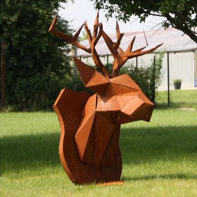 SGS TUV Modern Corten Outdoor Bronze Statues Bronze Yard Statues 175ซม