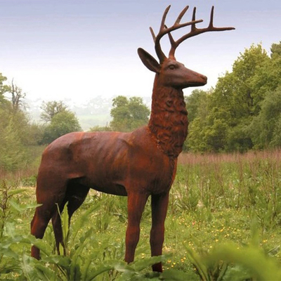 SGS TUV Modern Corten Outdoor Bronze Statues Bronze Yard Statues 175ซม