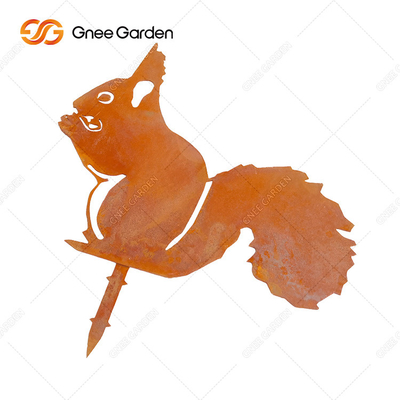 AISI GB Grade Corten Steel Garden Ornaments ประติมากรรมสัตว์