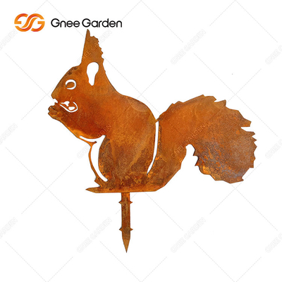 AISI GB Grade Corten Steel Garden Ornaments ประติมากรรมสัตว์
