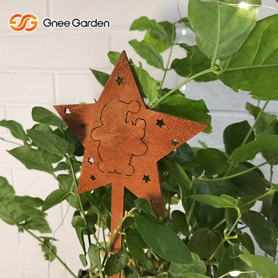 CE ศิลปะหัตถกรรมขนาดใหญ่ Corten Steel โลหะเครื่องประดับสวนสนิมขนาดที่ปรับแต่งได้