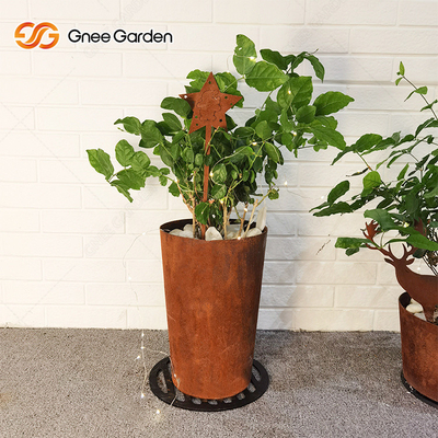 CE ศิลปะหัตถกรรมขนาดใหญ่ Corten Steel โลหะเครื่องประดับสวนสนิมขนาดที่ปรับแต่งได้