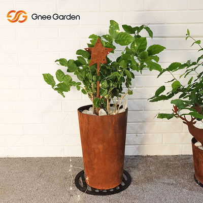 CE ศิลปะหัตถกรรมขนาดใหญ่ Corten Steel โลหะเครื่องประดับสวนสนิมขนาดที่ปรับแต่งได้