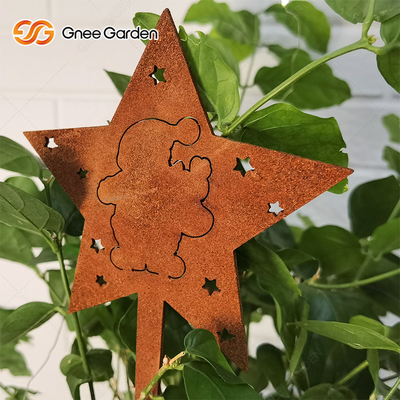 CE ศิลปะหัตถกรรมขนาดใหญ่ Corten Steel โลหะเครื่องประดับสวนสนิมขนาดที่ปรับแต่งได้