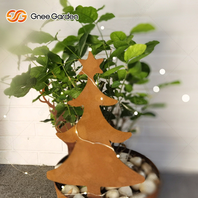 การปรับแต่งเครื่องประดับสวนโลหะป้ายเหล็ก Corten ตัดด้วยเลเซอร์สวมใส่ต่อต้าน