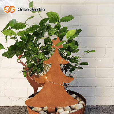 การปรับแต่งเครื่องประดับสวนโลหะป้ายเหล็ก Corten ตัดด้วยเลเซอร์สวมใส่ต่อต้าน