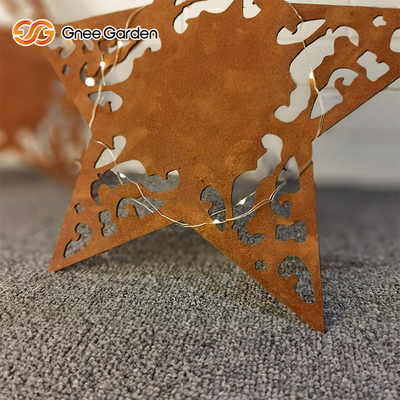 เครื่องประดับสวนโลหะเหล็ก ASTM Corten ที่ปรับแต่งได้งานตัดด้วยเลเซอร์