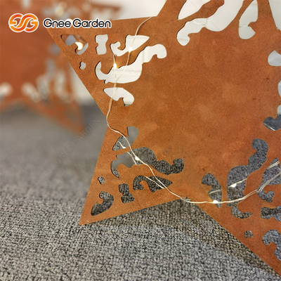 เครื่องประดับสวนโลหะเหล็ก ASTM Corten ที่ปรับแต่งได้งานตัดด้วยเลเซอร์