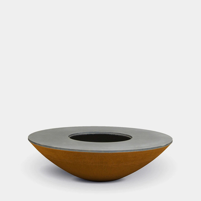 2.0-3.0 มม. หนากลางแจ้ง Corten Steel Fire Bowl Metal Camping Fire Pit Prerusted