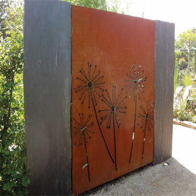 ผลิตภัณฑ์สวนโลหะที่มีความแข็งแกร่งสูงหน้าจอความเป็นส่วนตัว Corten Steel ประณีต