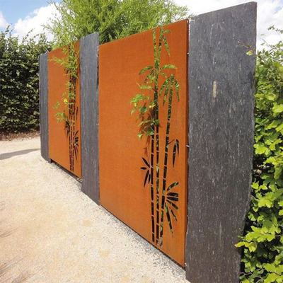ผลิตภัณฑ์สวนโลหะก่อนขึ้นสนิม Corten Steel แผงตกแต่งสั่งทำพิเศษ