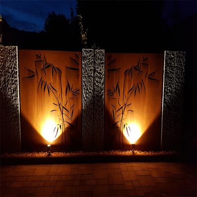 ผลิตภัณฑ์สวนโลหะสถาปัตยกรรมหน้าจอสวนเหล็ก Corten ที่แข็งแรง