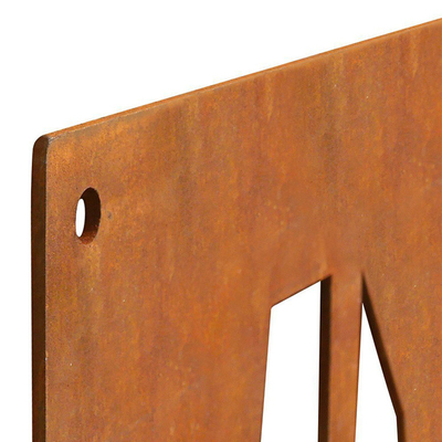 ฉากกั้นห้องโลหะ Corten Steel แบบกำหนดเองสำหรับห้องนั่งเล่นในบ้าน