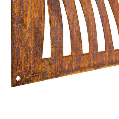 แผงหน้าจอเหล็ก Corten ตกแต่งบ้านเกรดสูงในร่มกลางแจ้ง