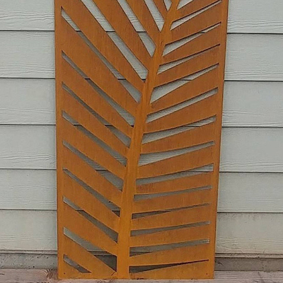 ตกแต่งภายนอก มุ้งลวดเหล็กดัด Corten Steel หนา 2.5 มม