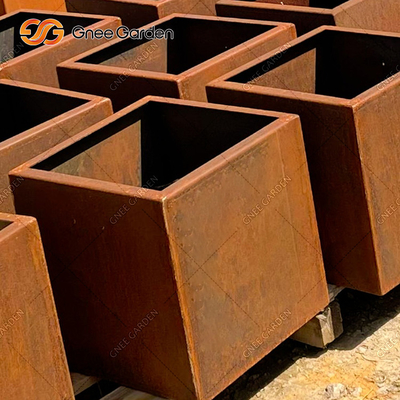 เครื่องตัดโลหะแบบชนบท Corten Steel Square เครื่องตัดด้วยเลเซอร์