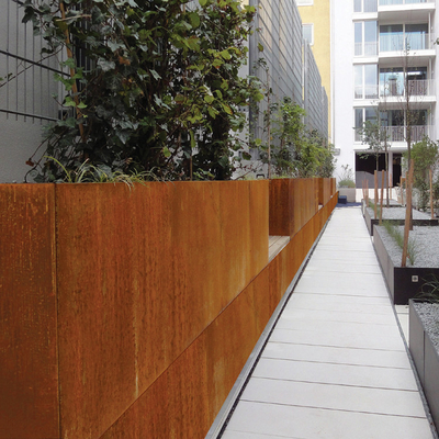 เครื่องตัดโลหะแบบชนบท Corten Steel Square เครื่องตัดด้วยเลเซอร์