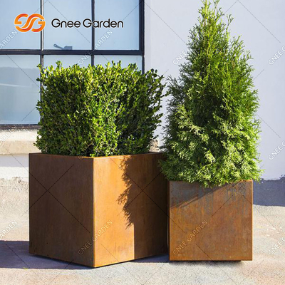 เครื่องตัดโลหะแบบชนบท Corten Steel Square เครื่องตัดด้วยเลเซอร์