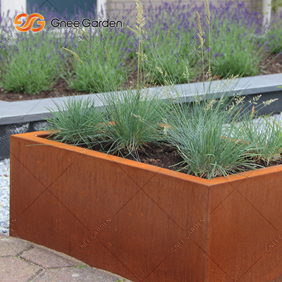 SGS TUV ในร่มกลางแจ้งชาวไร่โลหะ Corten กล่องหน้าต่างเหล็กต่อต้านริ้วรอย