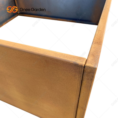 เตียงสวนยกเหล็ก Corten ประกอบง่ายสำหรับการปลูกดอกไม้