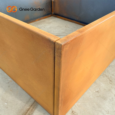 OEM ODM Corten Steel Raised Beds เตียงผักยกโลหะป้องกันการกัดกร่อน