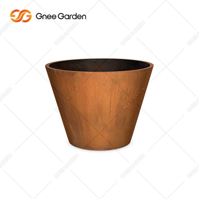 OEM ODM ชาวไร่โลหะกลางแจ้ง, กล่องชาวไร่โลหะสนิม Corten Steel