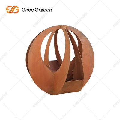 Bespoke Irregular Metal Planter Pot ป้องกันการกัดกร่อนตามอายุ