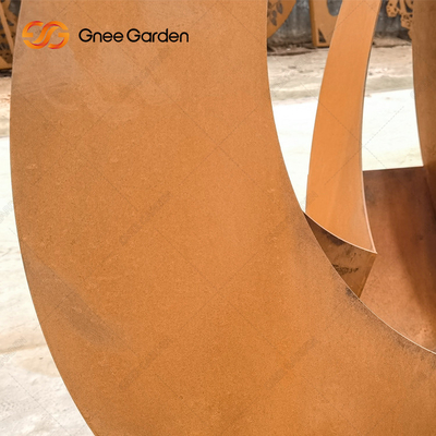 ชาวไร่โลหะกลางแจ้งที่ทันสมัยสีแดงสนิมชาวไร่เหล็ก Corten ที่ปรับแต่งได้