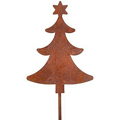 Corten Steel Rusted Metal Garden Ornaments ตกแต่งรูปต้นคริสต์มาส