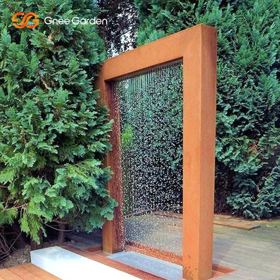 กำแพงน้ำเหล็ก Corten Steel ตกแต่งแบบชนบทหนา 3 มม. ทนทาน